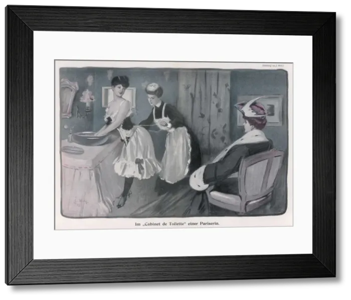 Framed Print : SOCIAL / PARISIENNE 1903 Framed Print : SOCIAL / PARISIENNE 1903