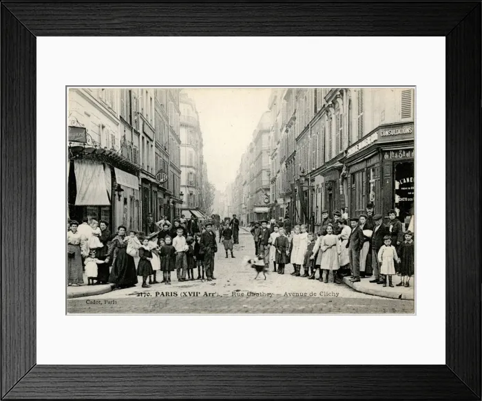 Framed Print : Rue Gauthey, Paris, France Framed Print : Rue Gauthey, Paris, France