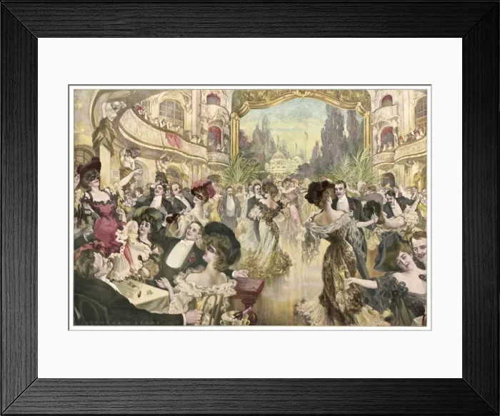 Framed Print : SOCIAL / GERMAN BALL 1890S Framed Print : SOCIAL / GERMAN BALL 1890S