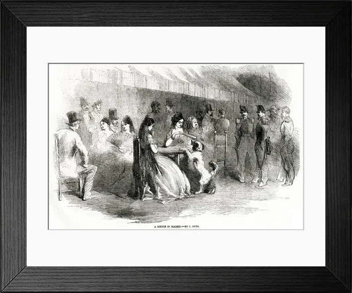 Framed Print : SOCIAL / MADRID CAFE 1856 Framed Print : SOCIAL / MADRID CAFE 1856