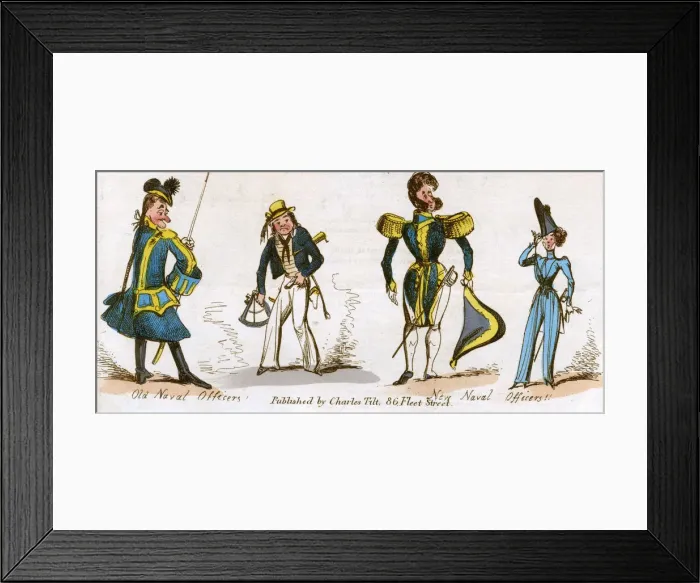 Framed Print : NAVY YESTERDAY AND TODAY Framed Print : NAVY YESTERDAY AND TODAY