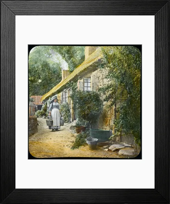Framed Print : SOCIAL / COTTAGE C1880S Framed Print : SOCIAL / COTTAGE C1880S