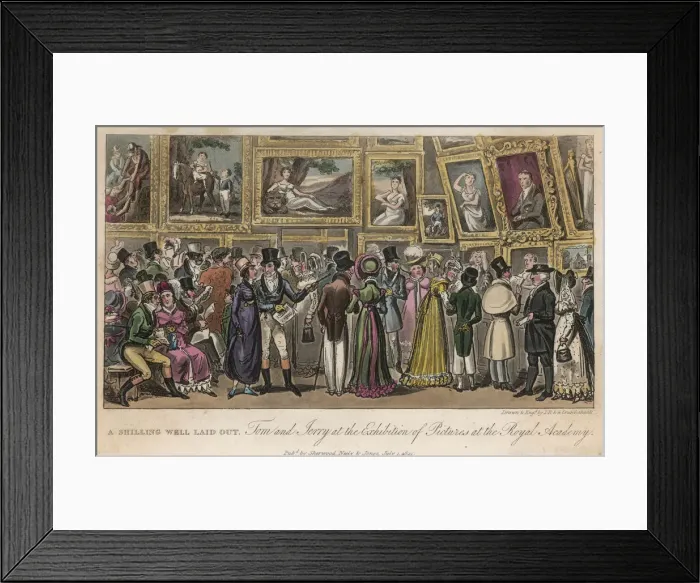 Framed Print : Royal Academy Exhibition 1820 Framed Print : Royal Academy Exhibition 1820