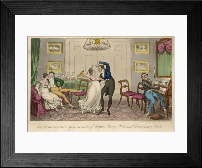 Framed Print : Social - Gay Moments 1820 Framed Print : Social - Gay Moments 1820