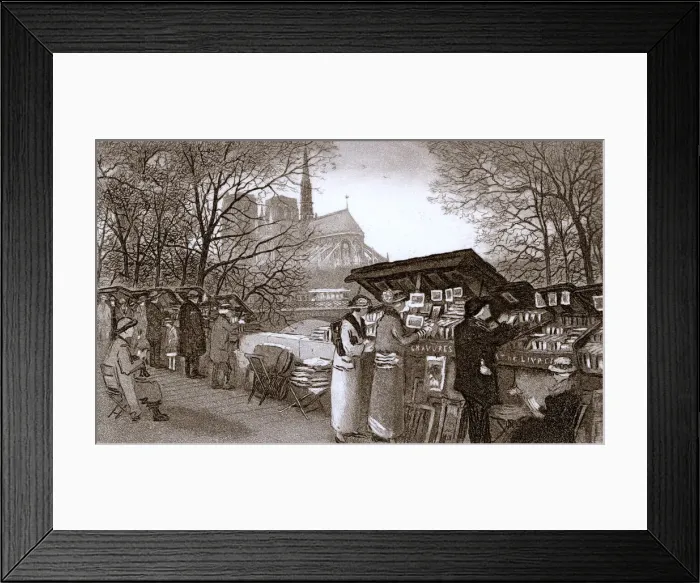 Framed Print : BOOKSTALLS ON PARIS QUAY Framed Print : BOOKSTALLS ON PARIS QUAY
