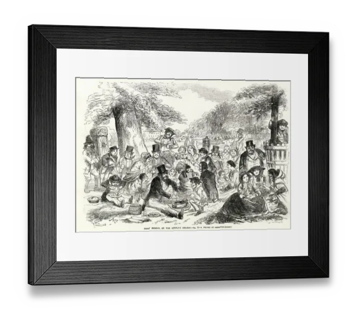 Framed Print : August Bank Holiday, Hampton Court 1855 Framed Print : August Bank Holiday, Hampton Court 1855