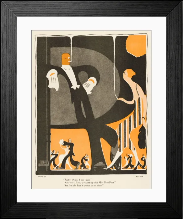 Framed Print : SOCIAL / JAZZING 1920 Framed Print : SOCIAL / JAZZING 1920