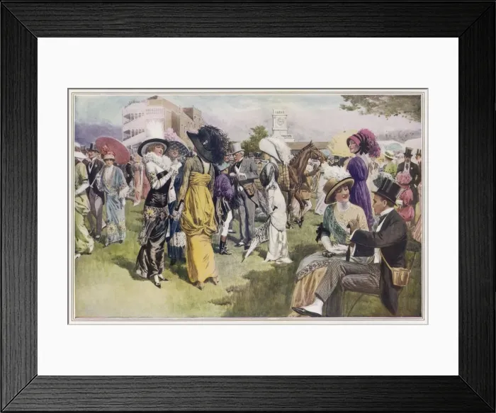 Framed Print : SOCIAL / CUP DAY AT ASCOT Framed Print : SOCIAL / CUP DAY AT ASCOT