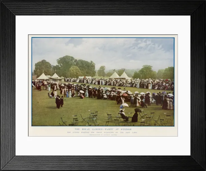 Framed Print : SOCIAL / GARDEN PARTY 1912 Framed Print : SOCIAL / GARDEN PARTY 1912