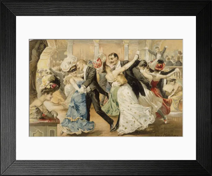 Framed Print : PARTY / GERMAN BALL C1900 Framed Print : PARTY / GERMAN BALL C1900