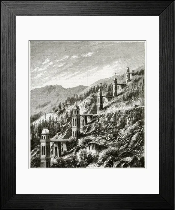 Framed Print : STEPPED LIFT / CAUTERETS Framed Print : STEPPED LIFT / CAUTERETS