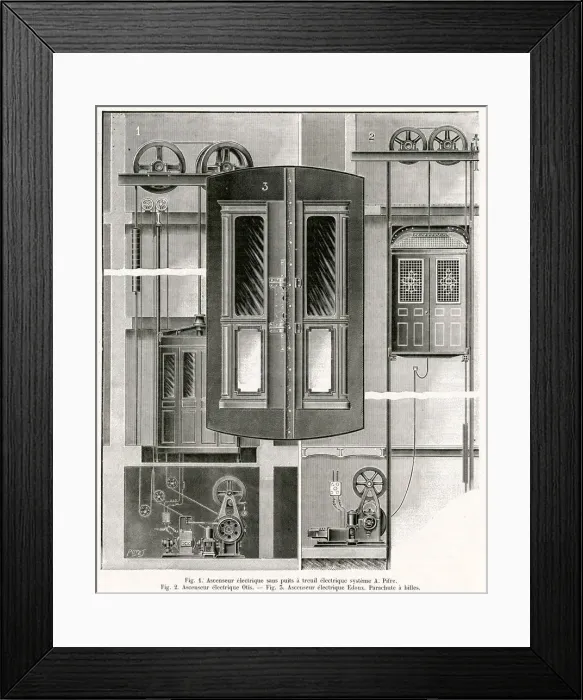 Framed Print : THREE ELECTRIC LIFTS Framed Print : THREE ELECTRIC LIFTS