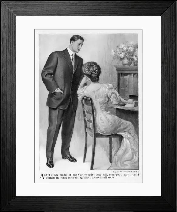Framed Print : HUSBAND / WIFE / LETTER 1907 Framed Print : HUSBAND / WIFE / LETTER 1907