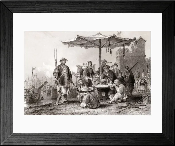Framed Print : CHINESE RICE STALL Framed Print : CHINESE RICE STALL