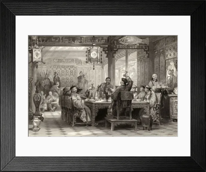 Framed Print : DINNER PARTY W / MANDARIN Framed Print : DINNER PARTY W / MANDARIN