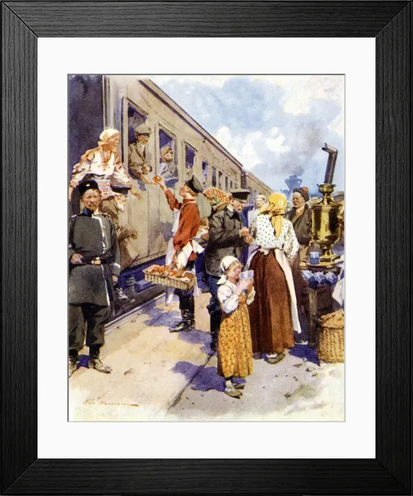 Framed Print : SOCIAL / RUSSIAN TRAIN 20C Framed Print : SOCIAL / RUSSIAN TRAIN 20C