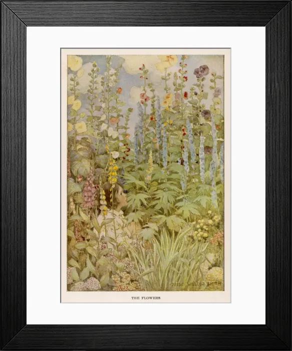 Framed Print : Girl with Flowers - 1905 Framed Print : Girl with Flowers - 1905