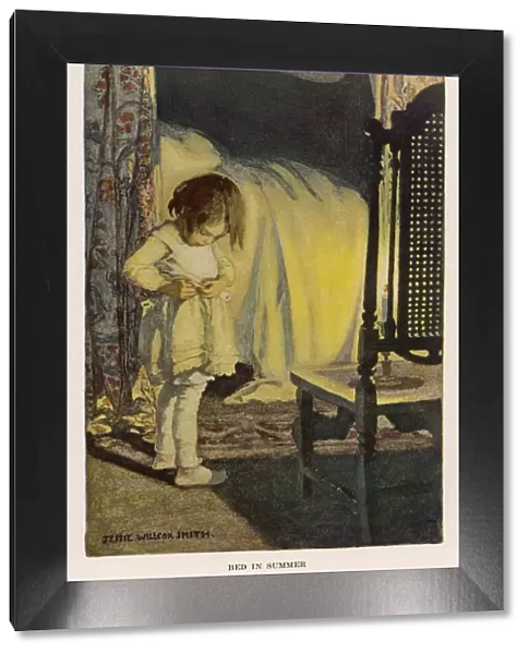 Girl Undressing - Bed - 1905