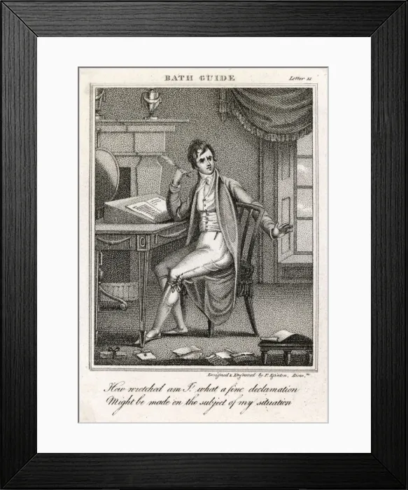Framed Print : COSTUME AT BATH 1807 Framed Print : COSTUME AT BATH 1807