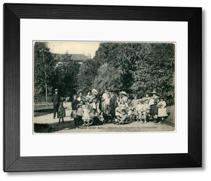 Framed Print : Square des Epinettes, Paris, France Framed Print : Square des Epinettes, Paris, France