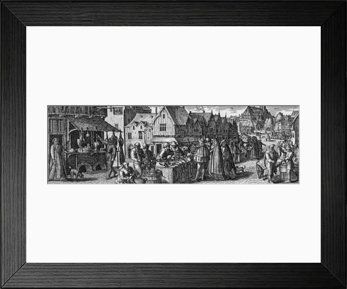 Framed Print : FLEMISH POULTRY MARKET Framed Print : FLEMISH POULTRY MARKET