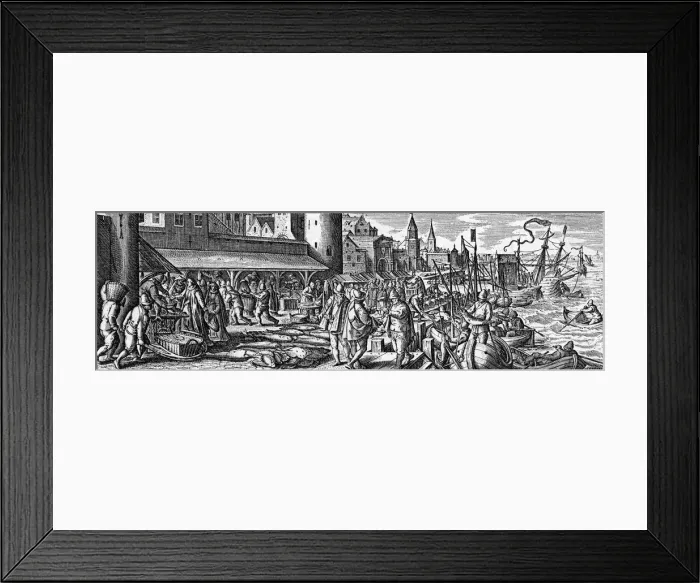 Framed Print : FISH MARKET / HOLLAND Framed Print : FISH MARKET / HOLLAND