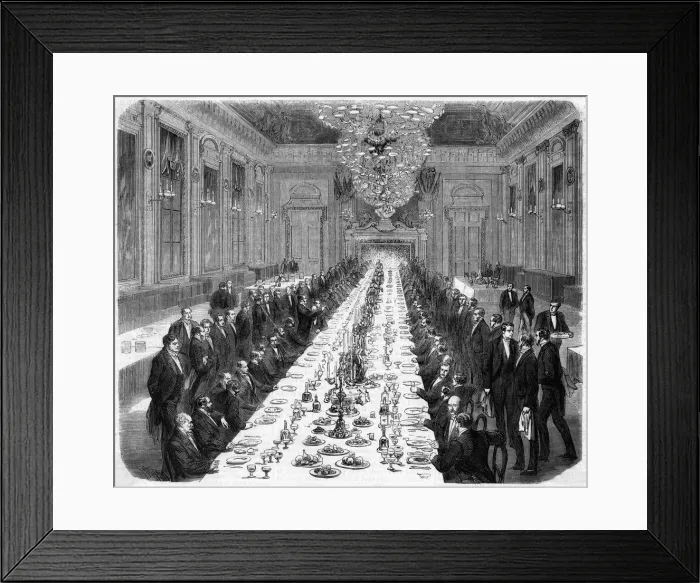 Framed Print : LARGE BANQUET 1861 Framed Print : LARGE BANQUET 1861