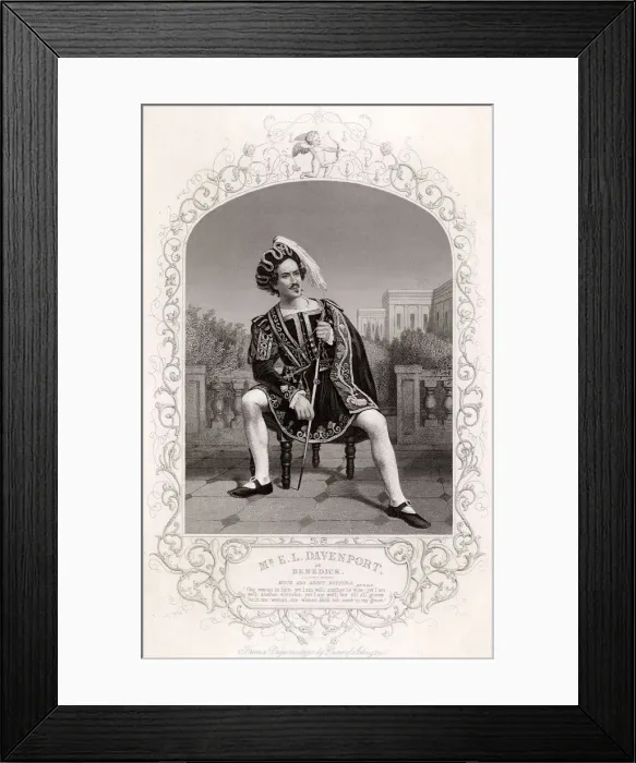 Framed Print : MUCH ADO: BENEDICK / C19TH Framed Print : MUCH ADO: BENEDICK / C19TH