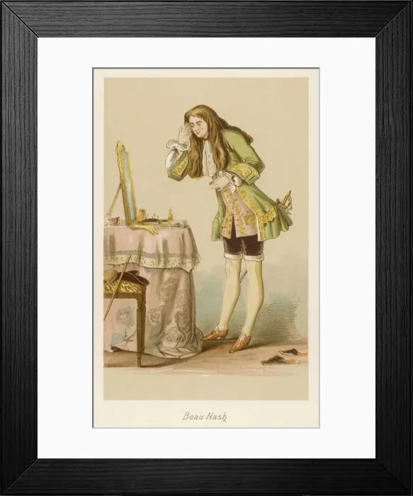 Framed Print : MALE TYPE / BEAU NASH 1700 Framed Print : MALE TYPE / BEAU NASH 1700