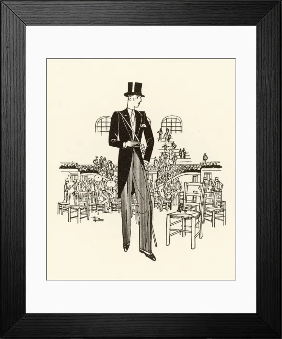 Framed Print : MALE TYPE / MAN ABOUT TOWN Framed Print : MALE TYPE / MAN ABOUT TOWN