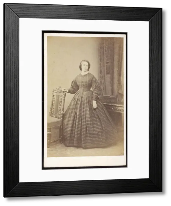 Framed Print : FEMALE TYPE / SEPIA C1860 Framed Print : FEMALE TYPE / SEPIA C1860