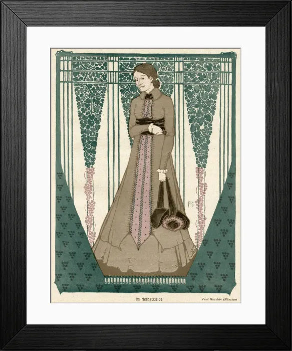 Framed Print : FEMALE TYPE / AUTUMN 1903 Framed Print : FEMALE TYPE / AUTUMN 1903