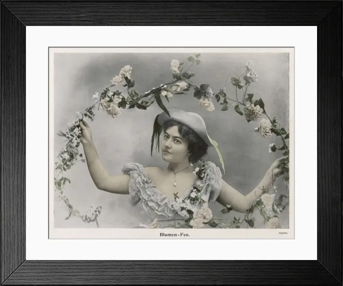 Framed Print : FEMALE TYPE / FLOWERS 1904 Framed Print : FEMALE TYPE / FLOWERS 1904