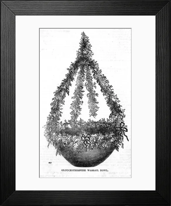 Framed Print : WASSAIL BOWL  /  CHRISTMAS