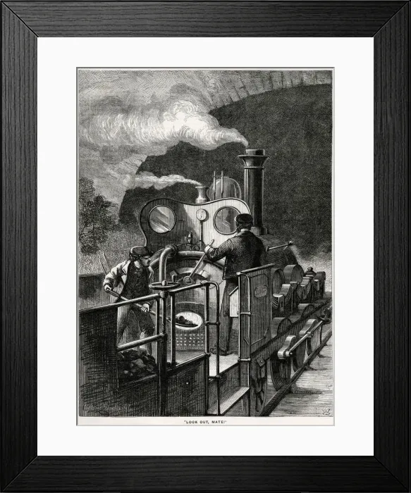 Framed Print : OPEN FOOTPLATE 1870 Framed Print : OPEN FOOTPLATE 1870