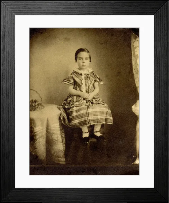 Framed Print : BOY IN FROCK 1850S Framed Print : BOY IN FROCK 1850S