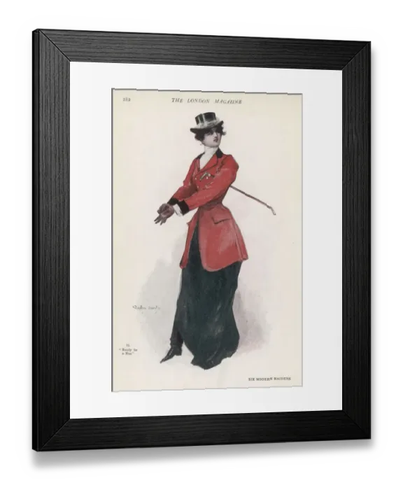 Framed Print : HUNTING WOMAN 1907 Framed Print : HUNTING WOMAN 1907
