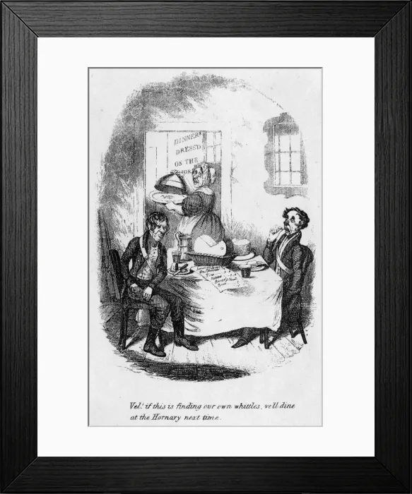 Framed Print : PAYING THE BILL C1836 Framed Print : PAYING THE BILL C1836