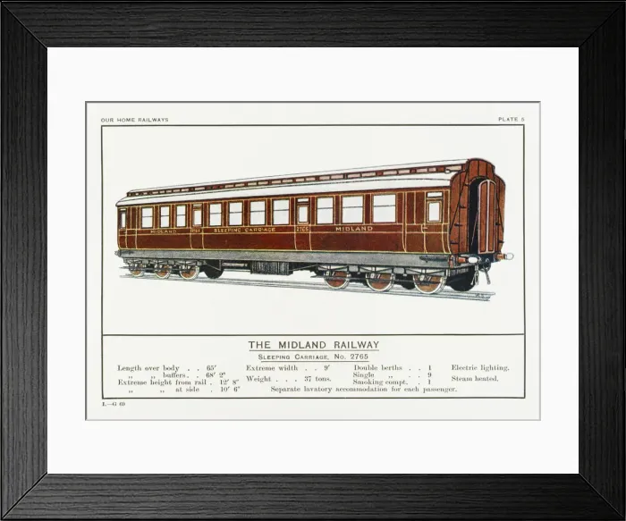 Framed Print : Midland Sleeping Coach Framed Print : Midland Sleeping Coach