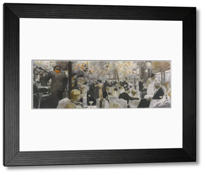 Framed Print : PLACE DU TERTRE DINING Framed Print : PLACE DU TERTRE DINING