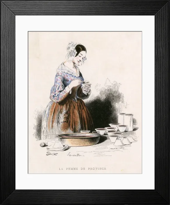 Framed Print : MAKING PRESERVES 1851 Framed Print : MAKING PRESERVES 1851