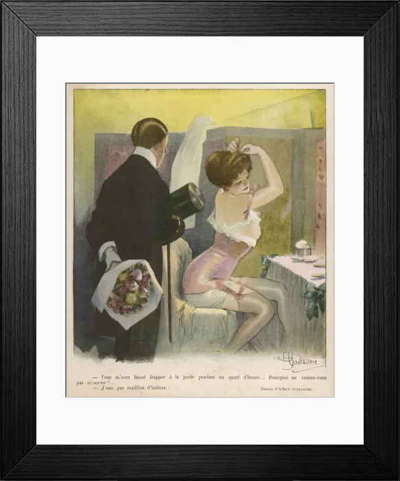 Framed Print : Dressing - Theatre 1910 Framed Print : Dressing - Theatre 1910