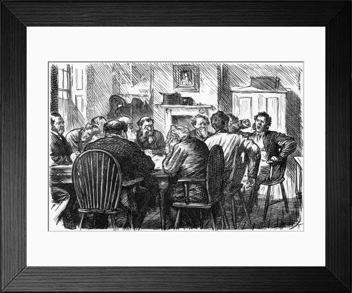 Framed Print : Cartoon, ELEVEN OBSTINATE MEN (jury) Framed Print : Cartoon, ELEVEN OBSTINATE MEN (jury)