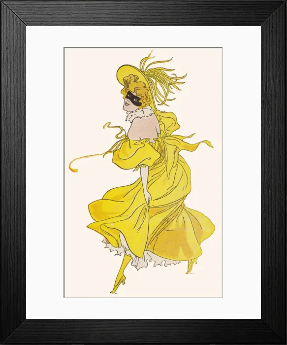 Framed Print : MASKED GIRL / OVAL 1897 Framed Print : MASKED GIRL / OVAL 1897