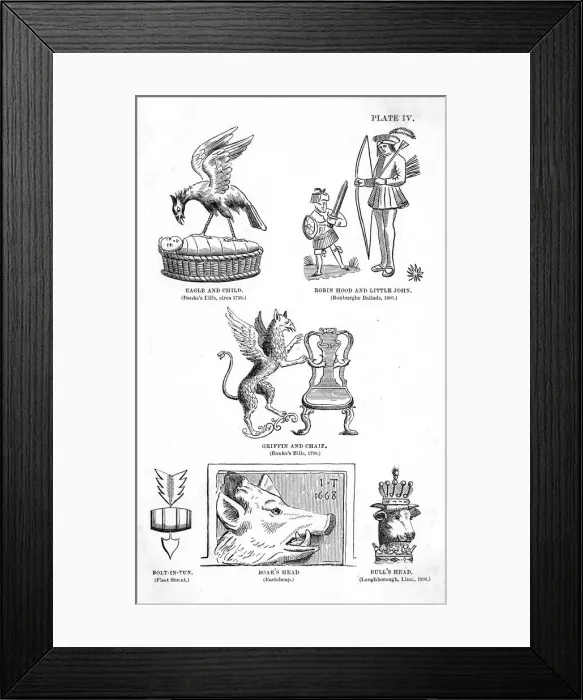 Framed Print : OLD PUB SIGNS (PLATE 4) Framed Print : OLD PUB SIGNS (PLATE 4)