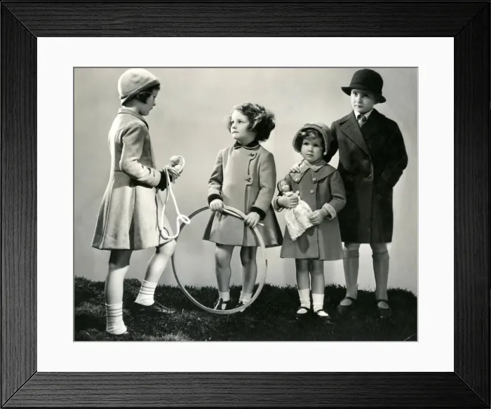 Framed Print : CHILDREN WITH THEIR TOYS Framed Print : CHILDREN WITH THEIR TOYS