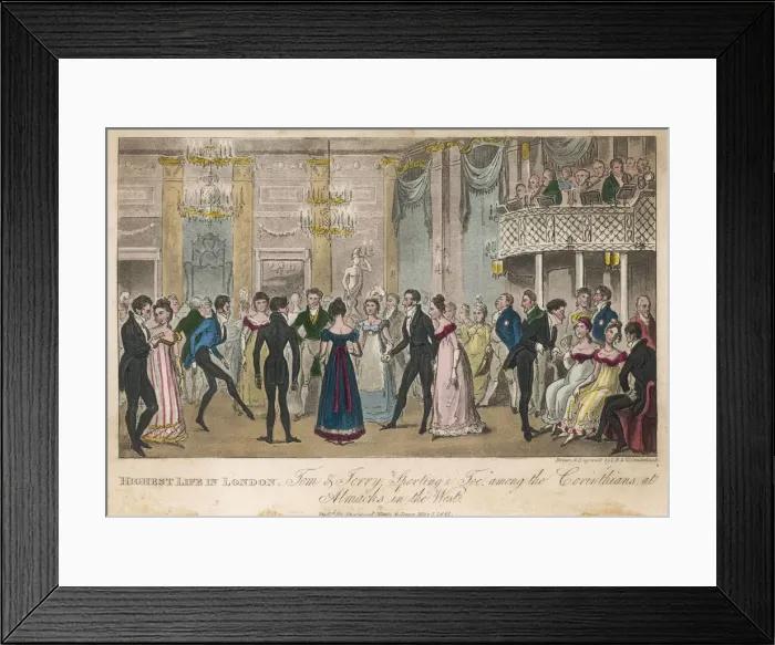 Framed Print : EGAN / LIFE IN LONDON / 1821 Framed Print : EGAN / LIFE IN LONDON / 1821