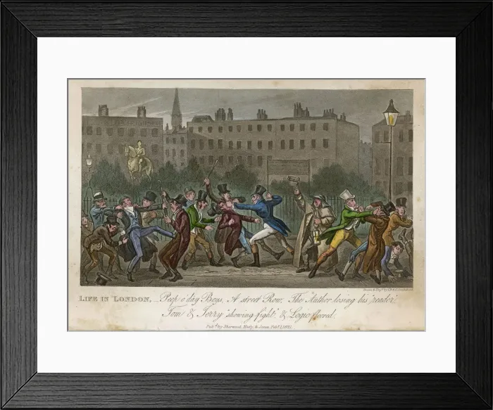 Framed Print : EGAN / LIFE IN LONDON / 1821 Framed Print : EGAN / LIFE IN LONDON / 1821