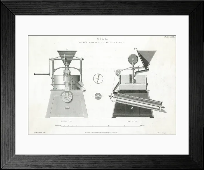 Framed Print : DEANES FLOUR MILL Framed Print : DEANES FLOUR MILL