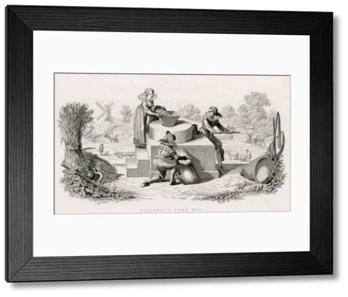 Framed Print : ALCINOUS HANDMILL / C17TH Framed Print : ALCINOUS HANDMILL / C17TH